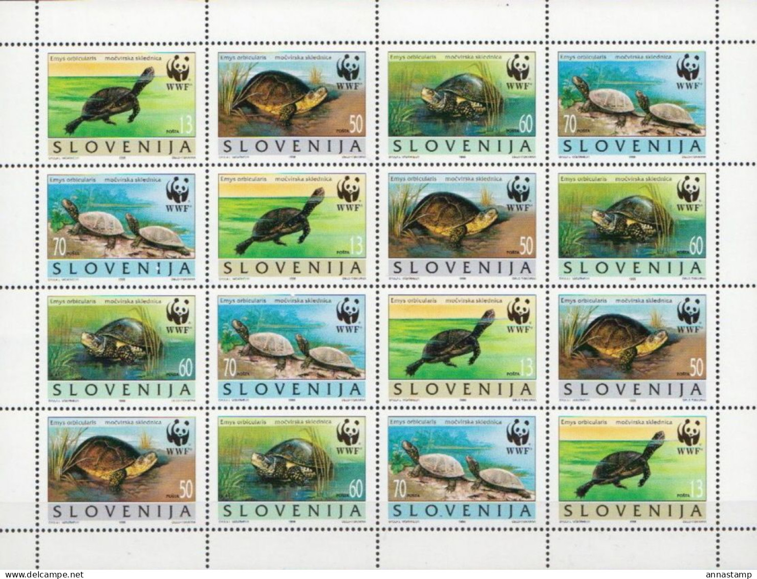 Slovenia MNH Sheetlet - Tartarughe