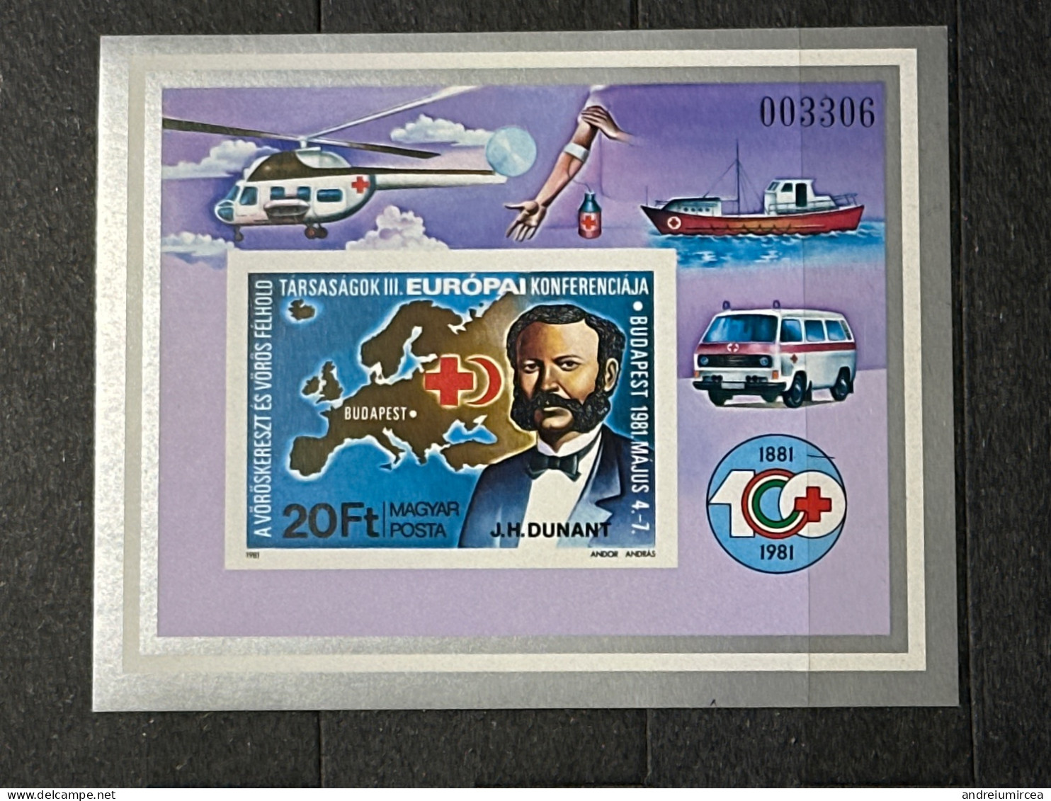 1986 HUNGARY MNH Red Cross - Ongebruikt