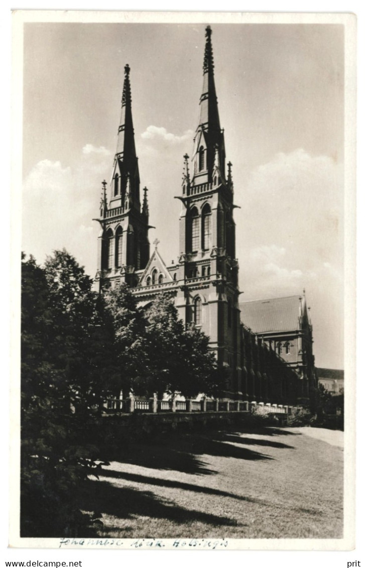 St. John's Church, Johanneksen Kirkko Helsinki Finland 1930s Unused Photo Postcard - Finland