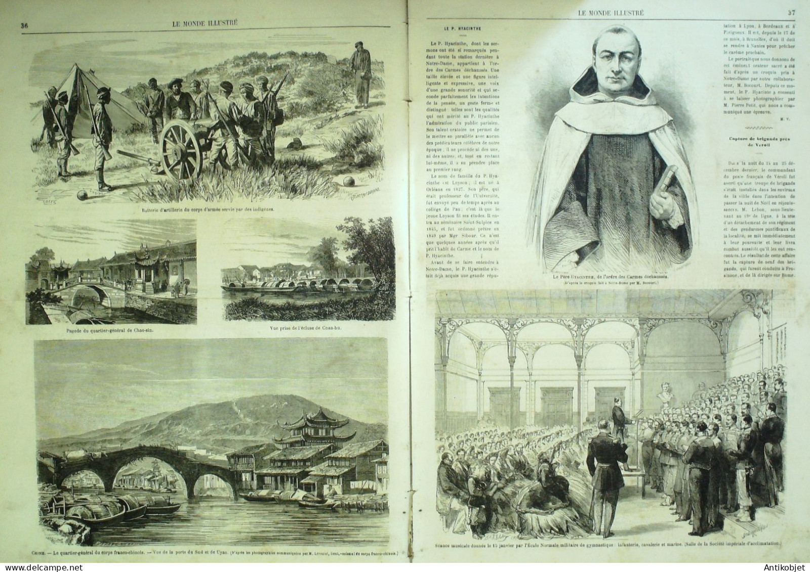 Le Monde Illustré 1865 N°406 Viet-Nam Chao-Sin Chine Chan-Hu Uyao Italie Véroli Colombie - 1850 - 1899