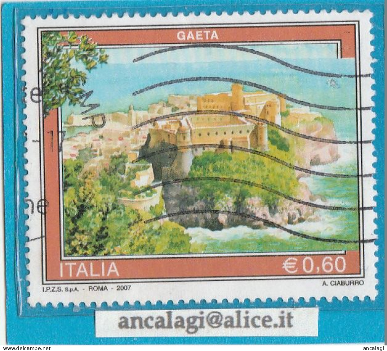 USATI ITALIA 2007 - Ref.1050B "TURISTICA: Gaeta" 1 Val. - - 2001-10: Usati