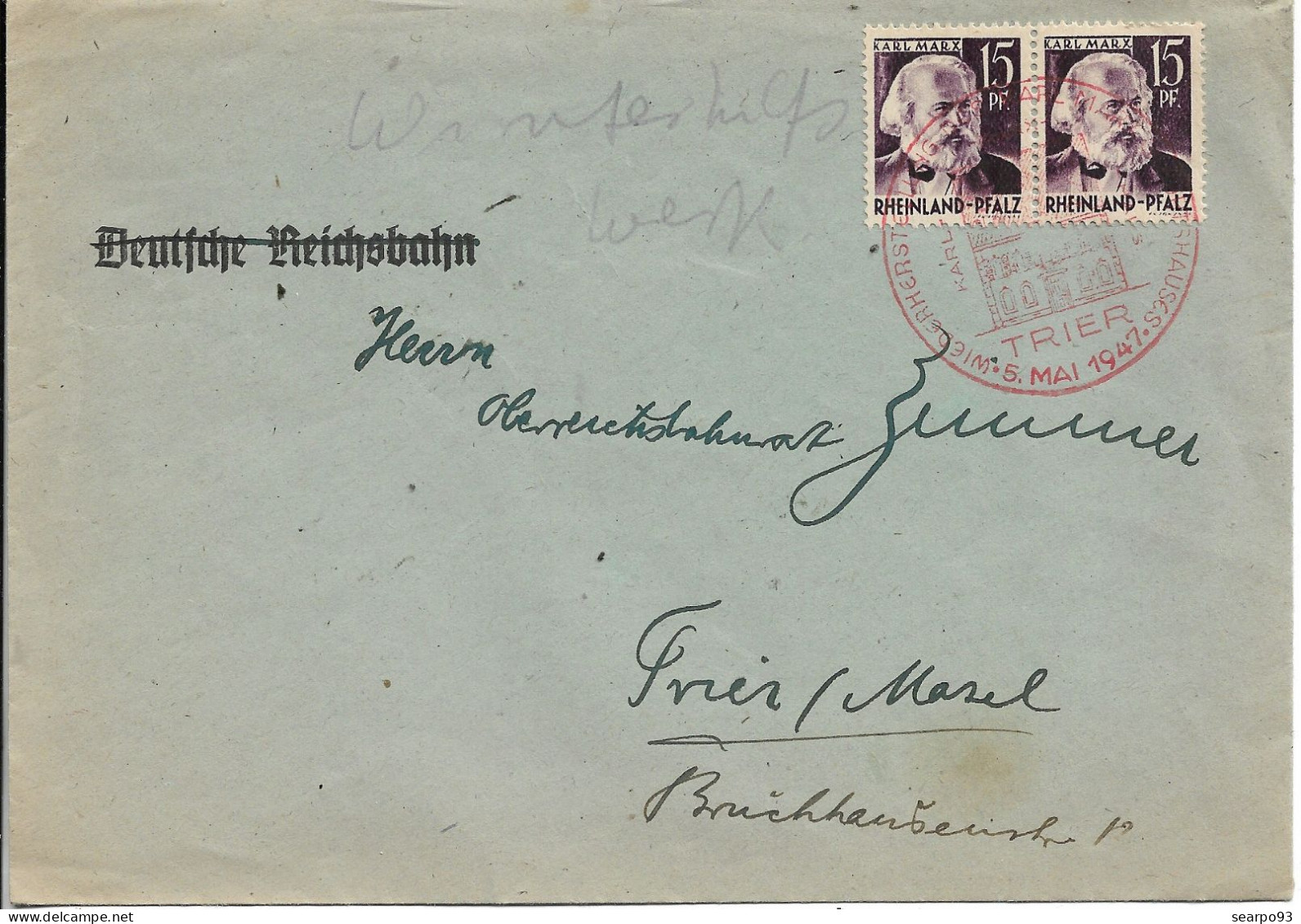 GERMANY. RHINEHINE PALATINATE. TRIER. 1947 - Sonstige & Ohne Zuordnung