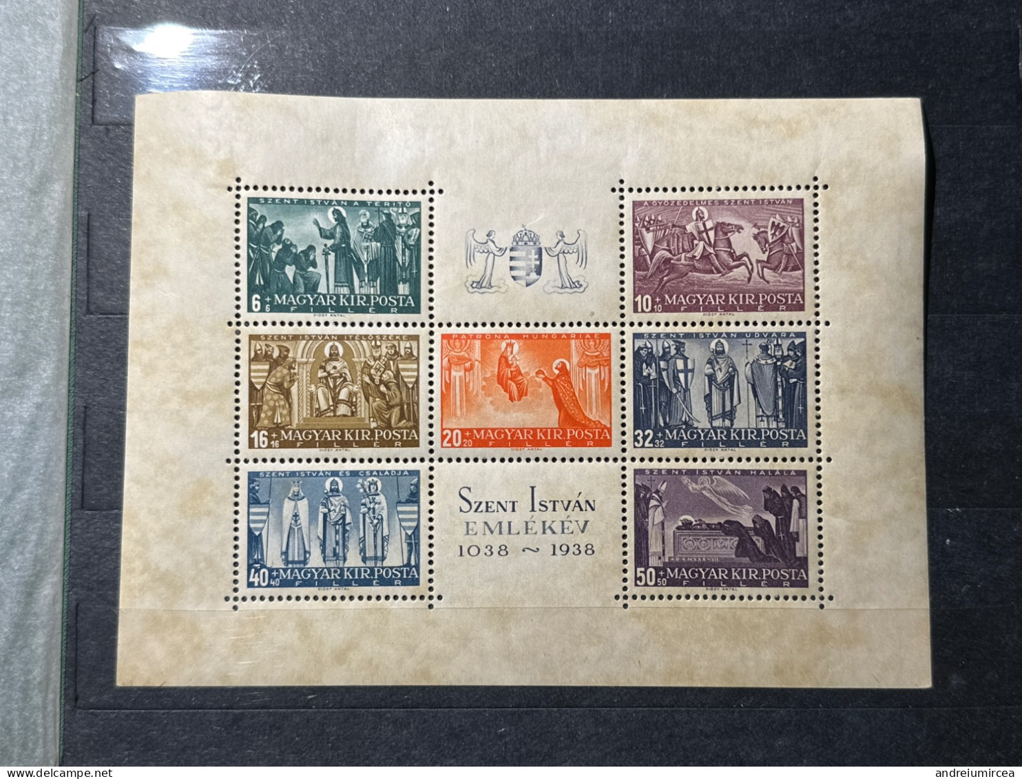 1938 Szent Istvan Bloc - Unused Stamps