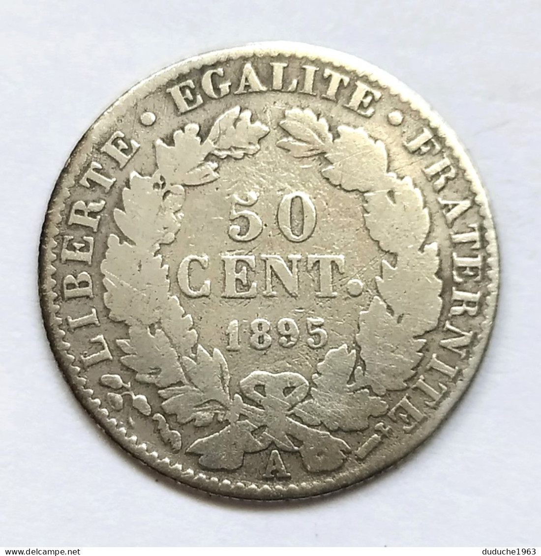 France - 50 Centimes Argent 1895 A - 50 Centimes