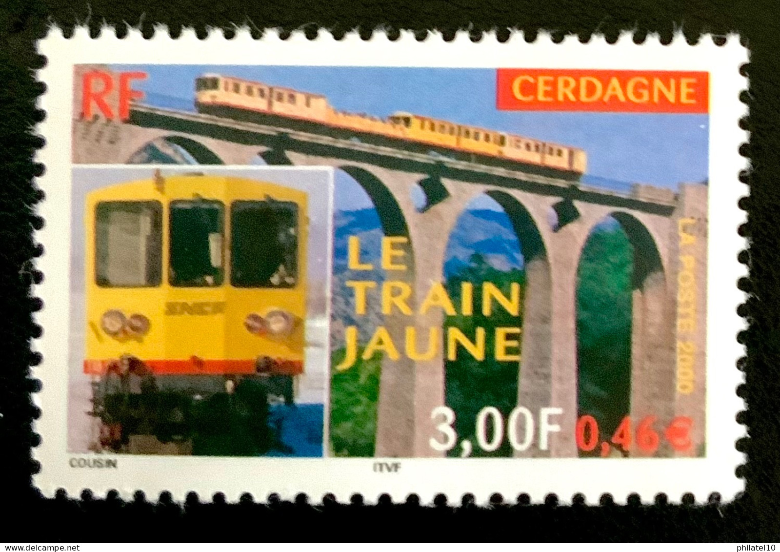 2000 FRANCE N 3338 LE TRAIN JAUNE DE CERDAGNE - NEUF** - Nuevos