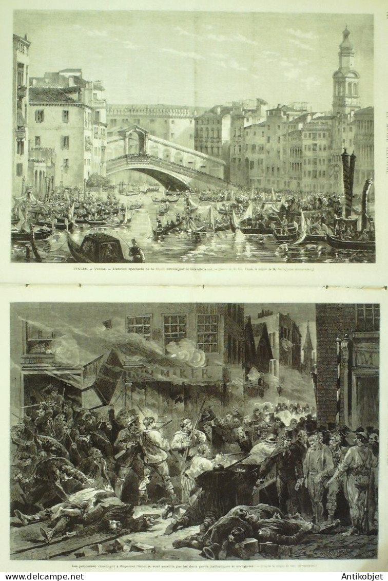 Le Monde Illustré 1872 N°804 Cochinchine Saîgon Phra Nôrôdon Roi Cambodge Irlande Belfast - 1850 - 1899