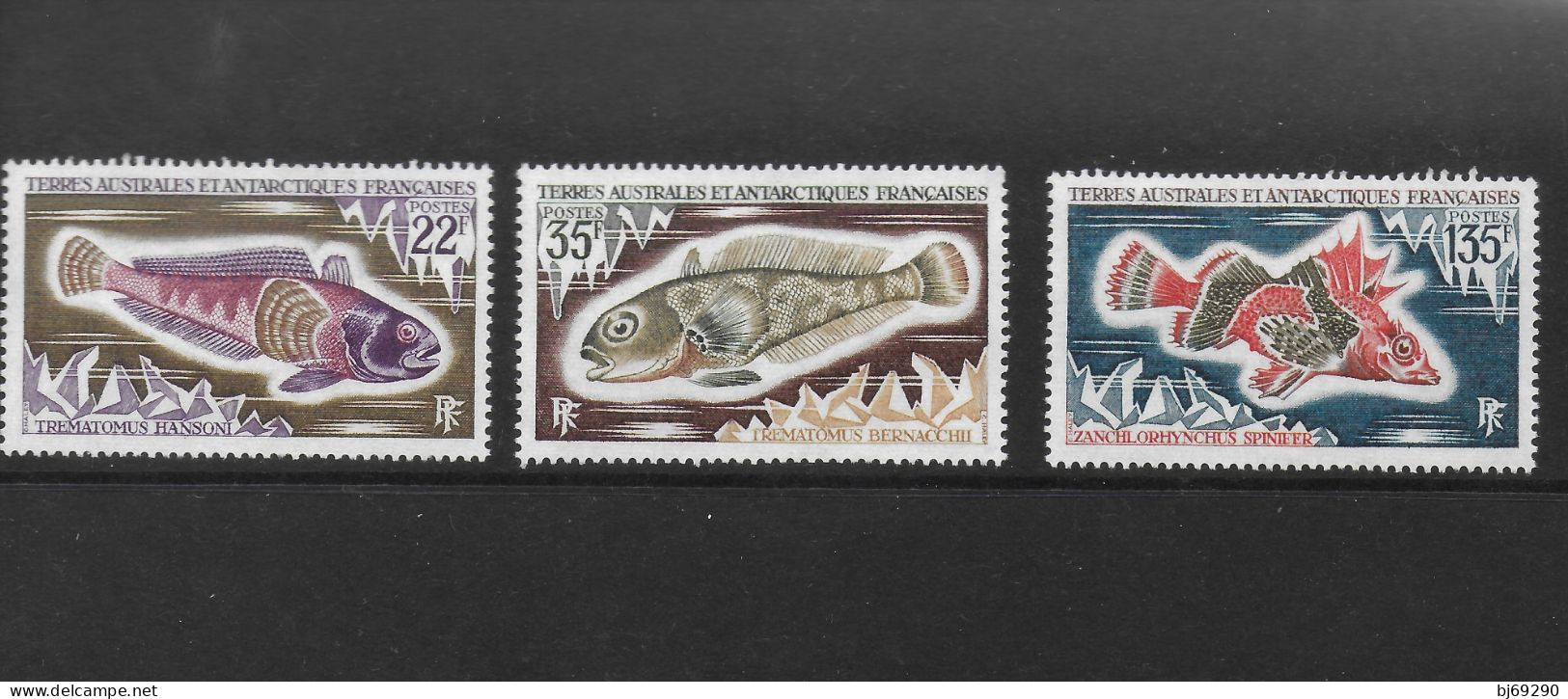 TAAF - Série Poissons 1971 : Timbres 34 à 38 Et 43 à 45 Neufs ** - Unused Stamps