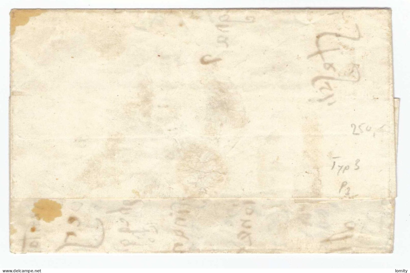 Lettre Italie Naples Timbre N°2 Griffe Annulato Cachet Rouge Lecce 1860  , Cover Letter Brief - Napels