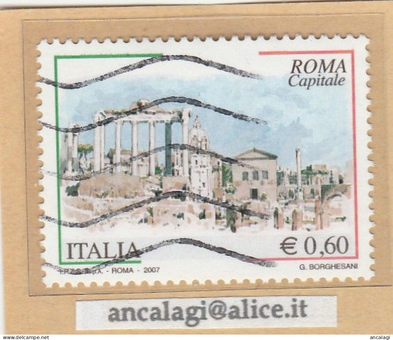 USATI ITALIA 2007 - Ref.1052 "ROMA CAPITALE" 1 Val. - - 2001-10: Used