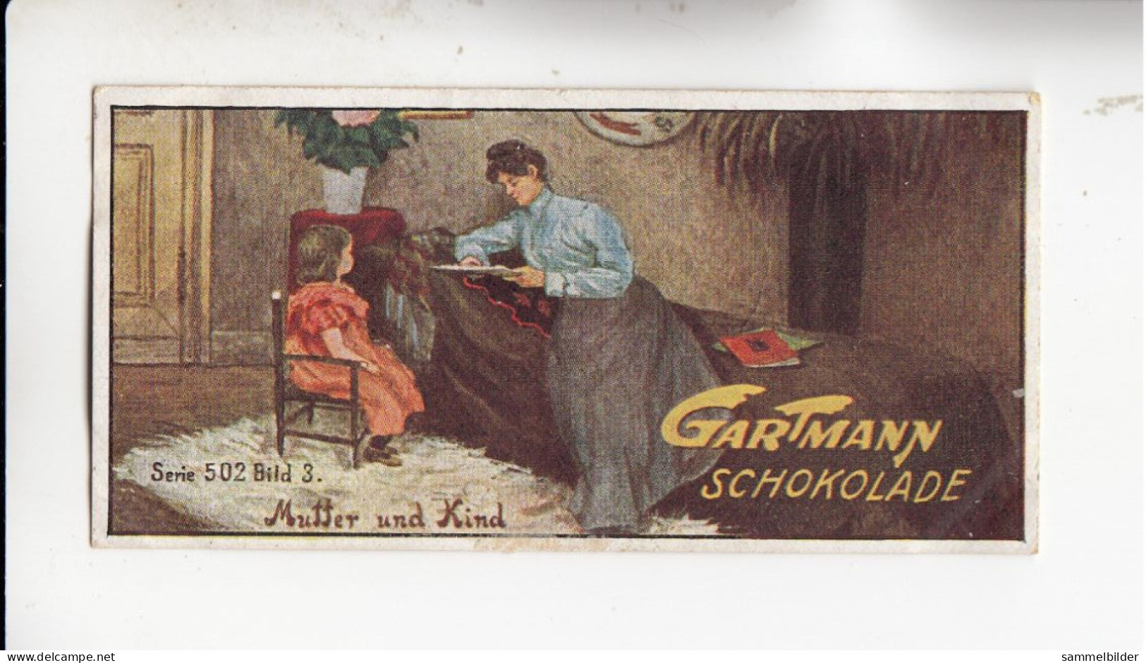 Gartmann Kinderjahre Mutter Und Kind    Serie 502 #3 Von 1917 - Sonstige & Ohne Zuordnung