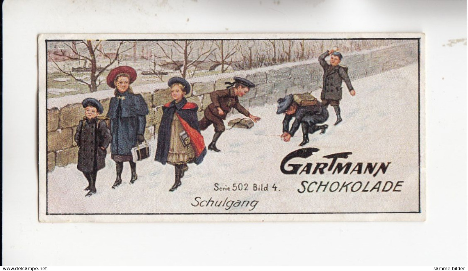 Gartmann Kinderjahre Schulgang    Serie 502 #4 Von 1917 - Otros & Sin Clasificación