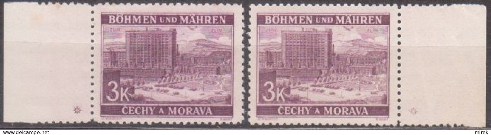 022/ Pof. 36, Border Stamps With Plate Mark * - Neufs