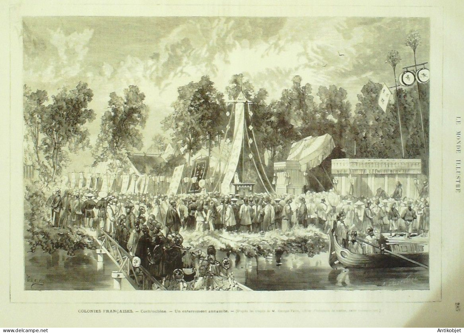 Le Monde Illustré 1872 N°813 Cochinchine Annamite Pérou Lima Avignon (84) ST-Benezet - 1850 - 1899