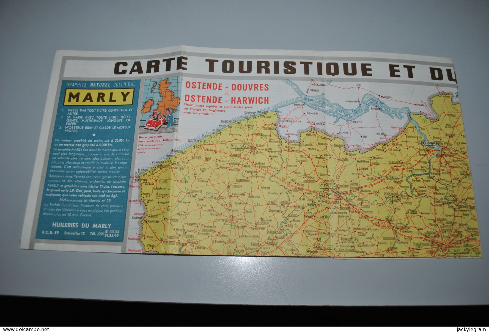 Belgique 1968 Carte Touristique RACB Bon état Frais De Port Belgique : 2 € Europe : 5 € - Callejero