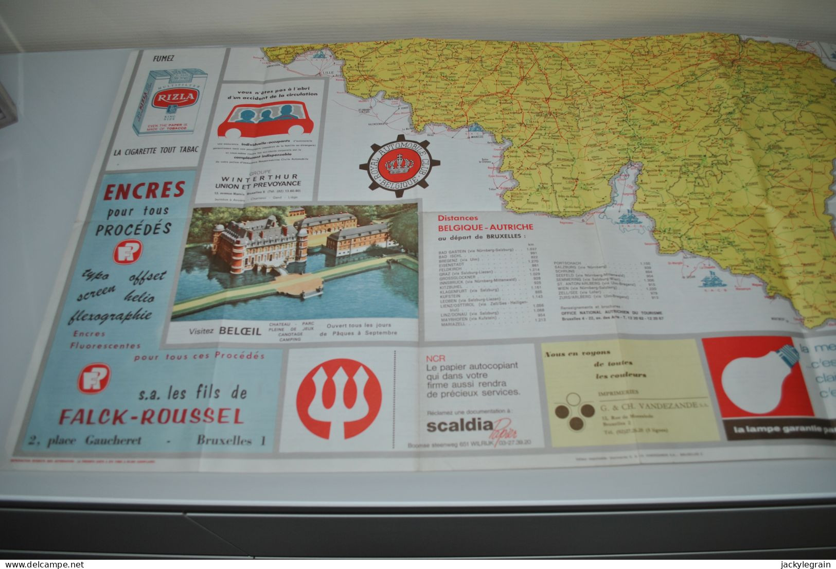 Belgique 1968 Carte Touristique RACB Bon état Frais De Port Belgique : 2 € Europe : 5 € - Cartes Routières