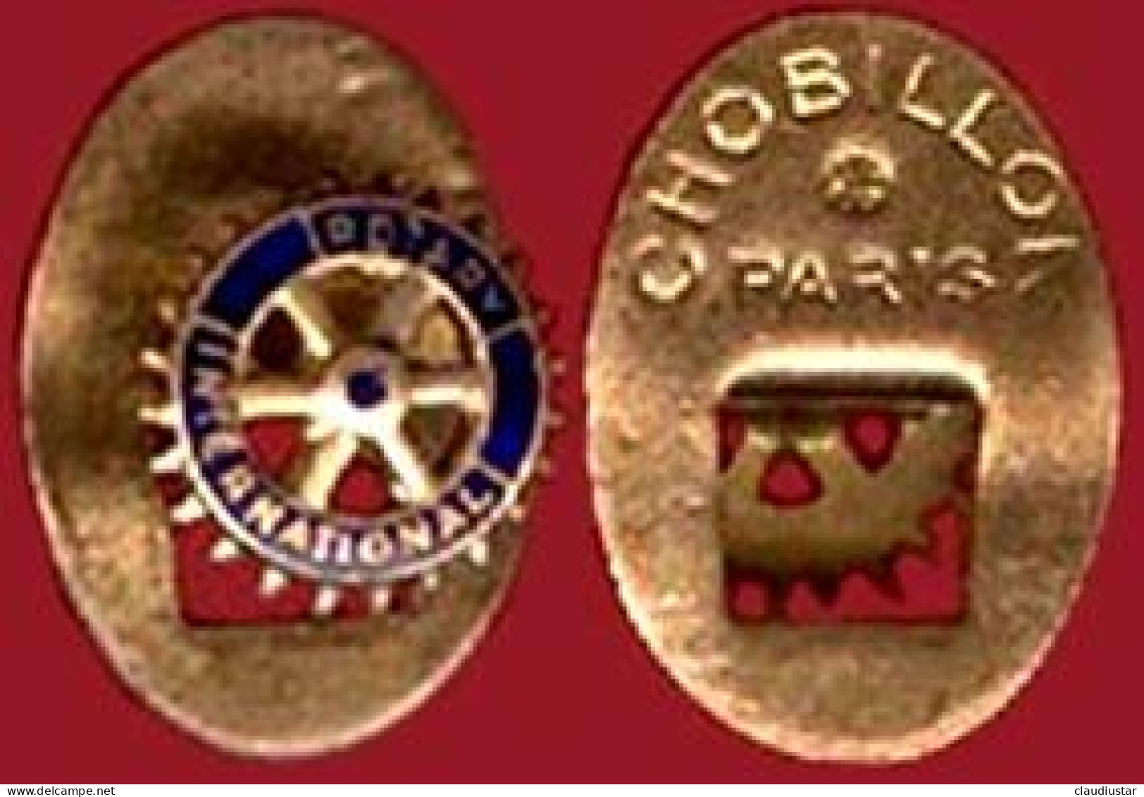 ** MEDAILLE  ROTARY  CLUB  De  PARIS  1980  +  BOUTON  ROTARY  INTERNATIONAL ** - Other & Unclassified