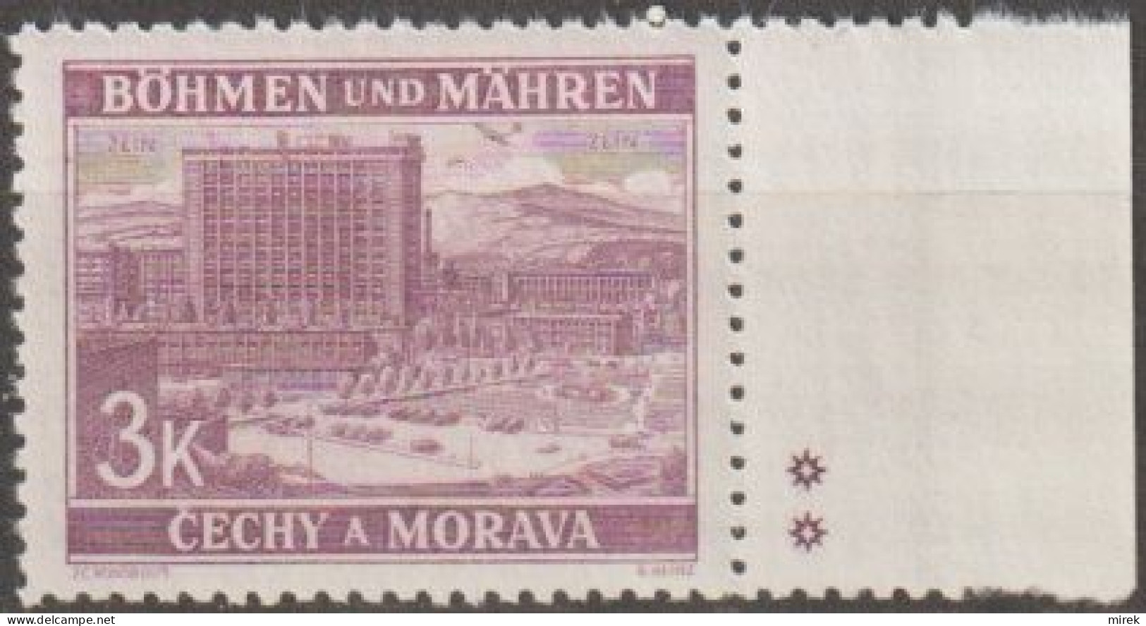 023a/ Pof. 36, Border Stamp With Plate Mark ** - Unused Stamps