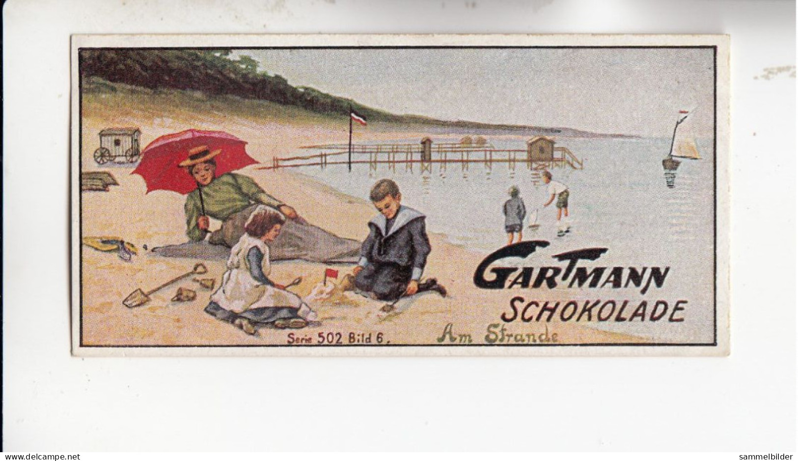 Gartmann Kinderjahre Am Strande    Serie 502 #6 Von 1917 - Sonstige & Ohne Zuordnung