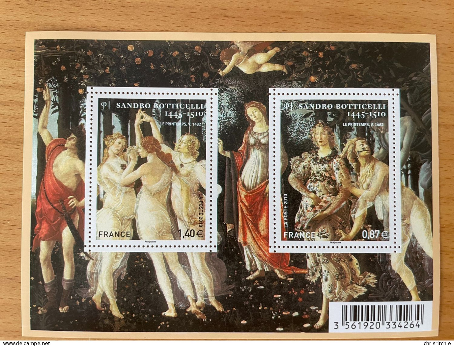 France - 2010 - Feuillet F4518 - Neuf ** - Sandro Botticelli - Colecciones Completas