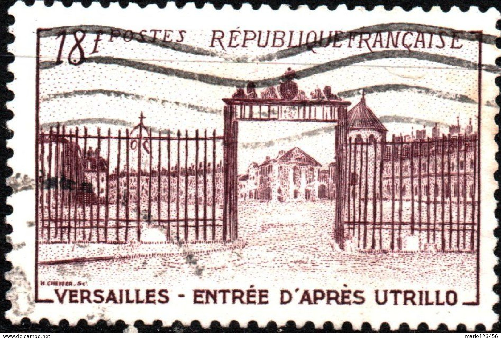 FRANCIA, FRANCE, TURISMO, 18 Fr., 1952, FRANCOBOLLI USATI Yt:FR 939, Mi:FR 957, Scott:FR 686 - Used Stamps