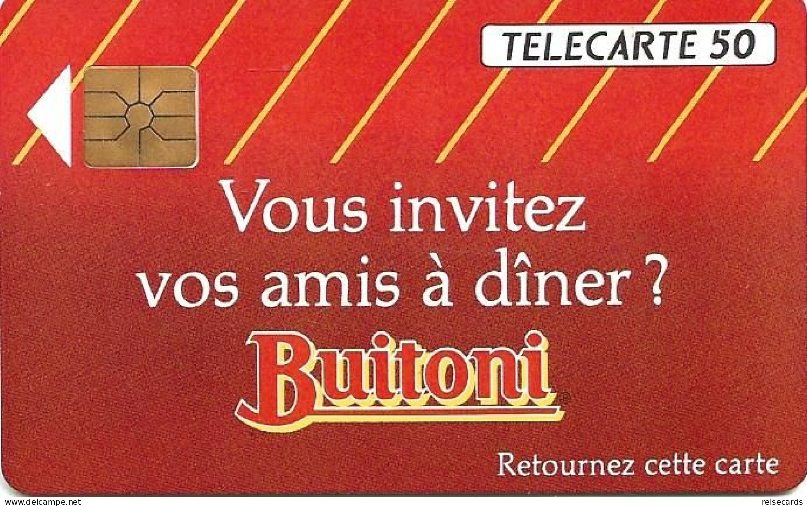 France: France Telecom 10/92 F296B Buitoni - 1992