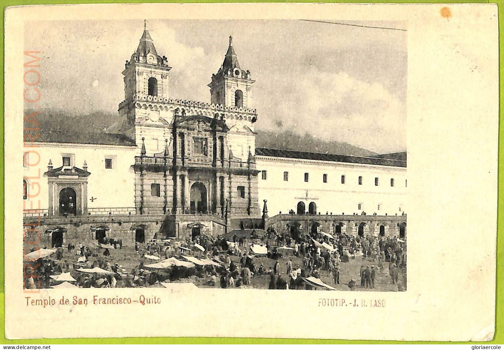 Af2415 - ECUADOR - Vintage Postcard -  Quito - Templo De San Francisco - Ecuador