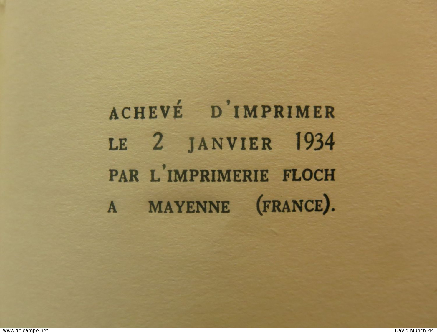 Angélina de Louis Guilloux. Bernard Grasset,Collection Pour mon plaisir.1934, Edition originale sur papier Alfa Navarre