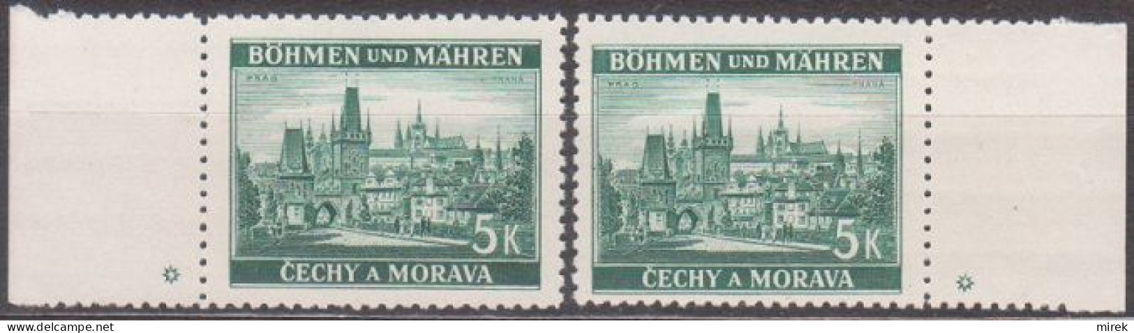 030/ Pof. 38, Border Stamps With Plate Mark * - Neufs