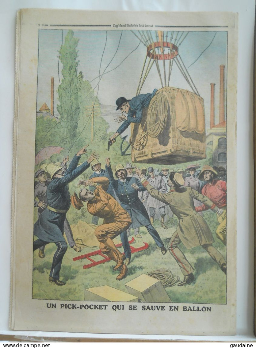 LE PETIT JOURNAL N°1079 – 23 JUILLET 1911 – GENERAL JAPONAIS NOGI – POLICE – BALLON – MONGOLFIERE OKLAHOMA – PICK-POCKET - Le Petit Journal