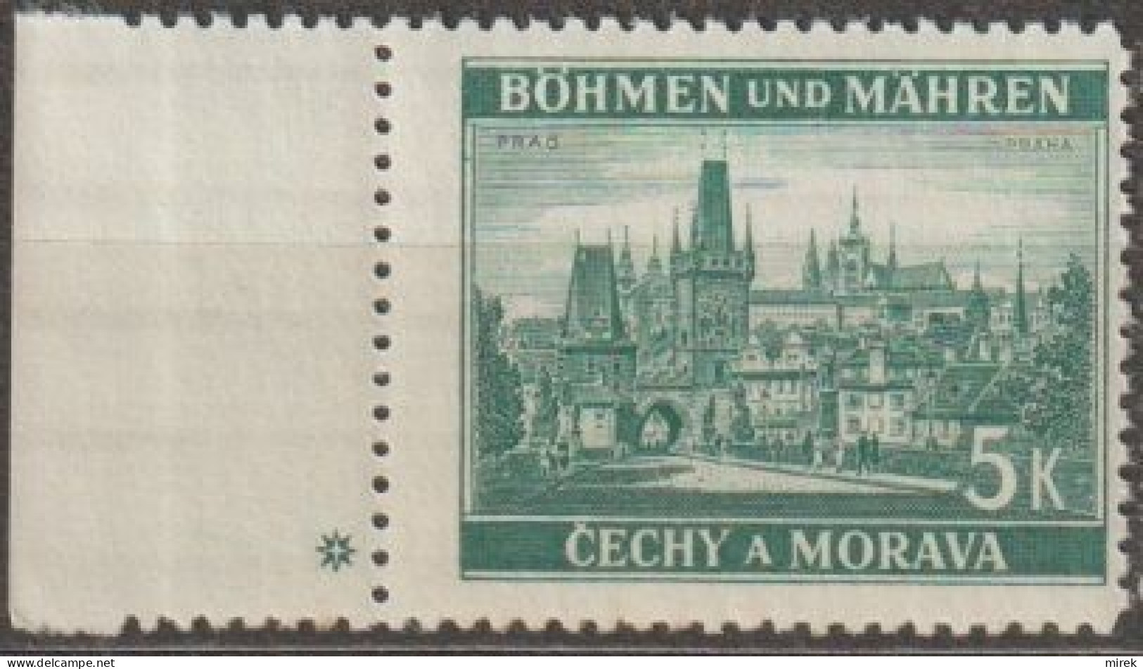 031/ Pof. 38, Border Stamp With Plate Mark + - Neufs