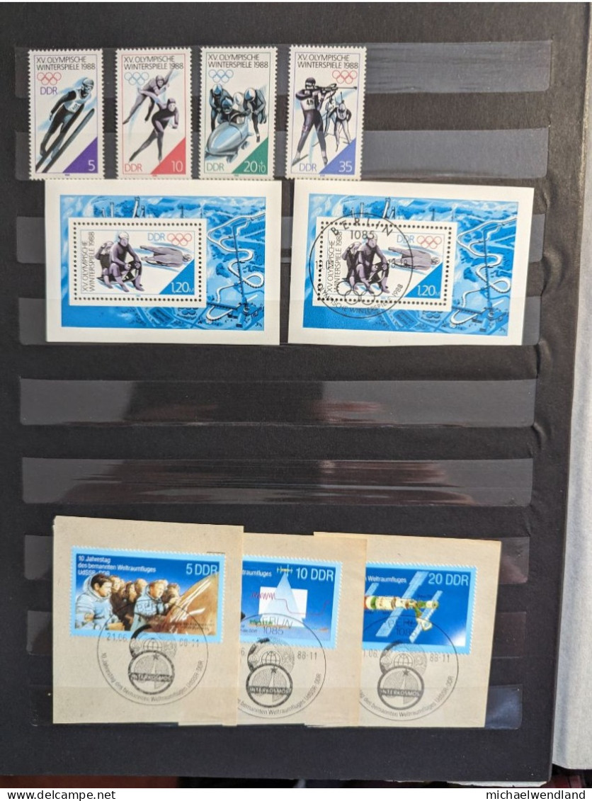 Sehr Gut Erhaltene Sätze Briefmarken DDR Jahrgänge 1988-89, Verschiedene Motive - Nuovi