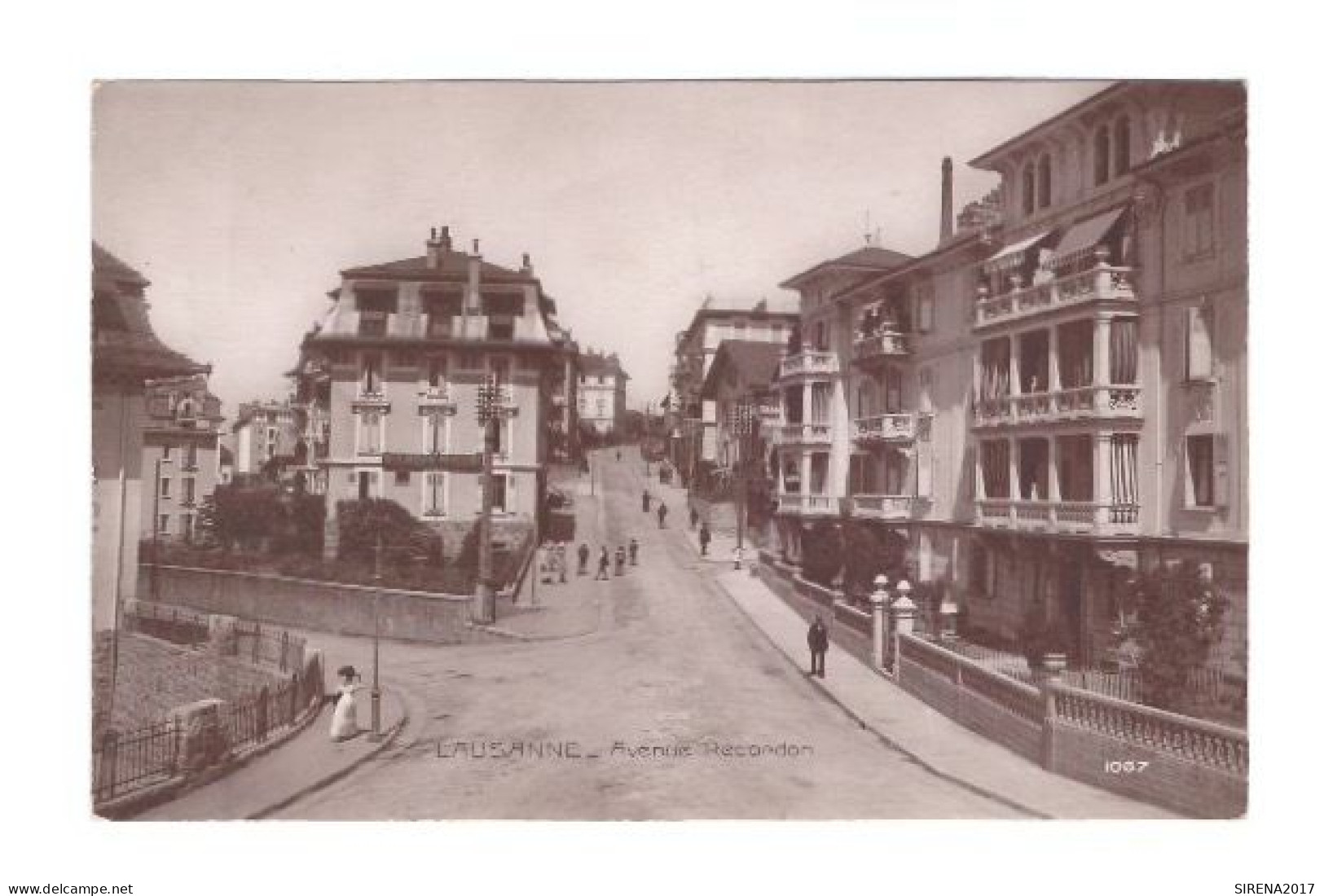 LAUSANNE - AVENUE RECORDON - SVIZZERA - NON VIAGGIATA - Autres & Non Classés