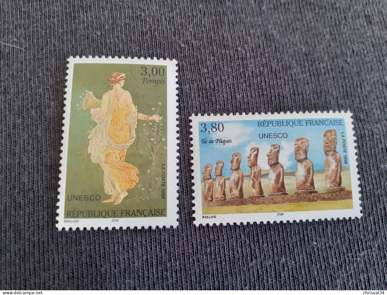 TIMBRES  DE  SERVICE  ANNEE  1998  N  118 / 119  COTE  6,00  EUROS  NEUFS  SANS  CHARNIERES - Nuovi