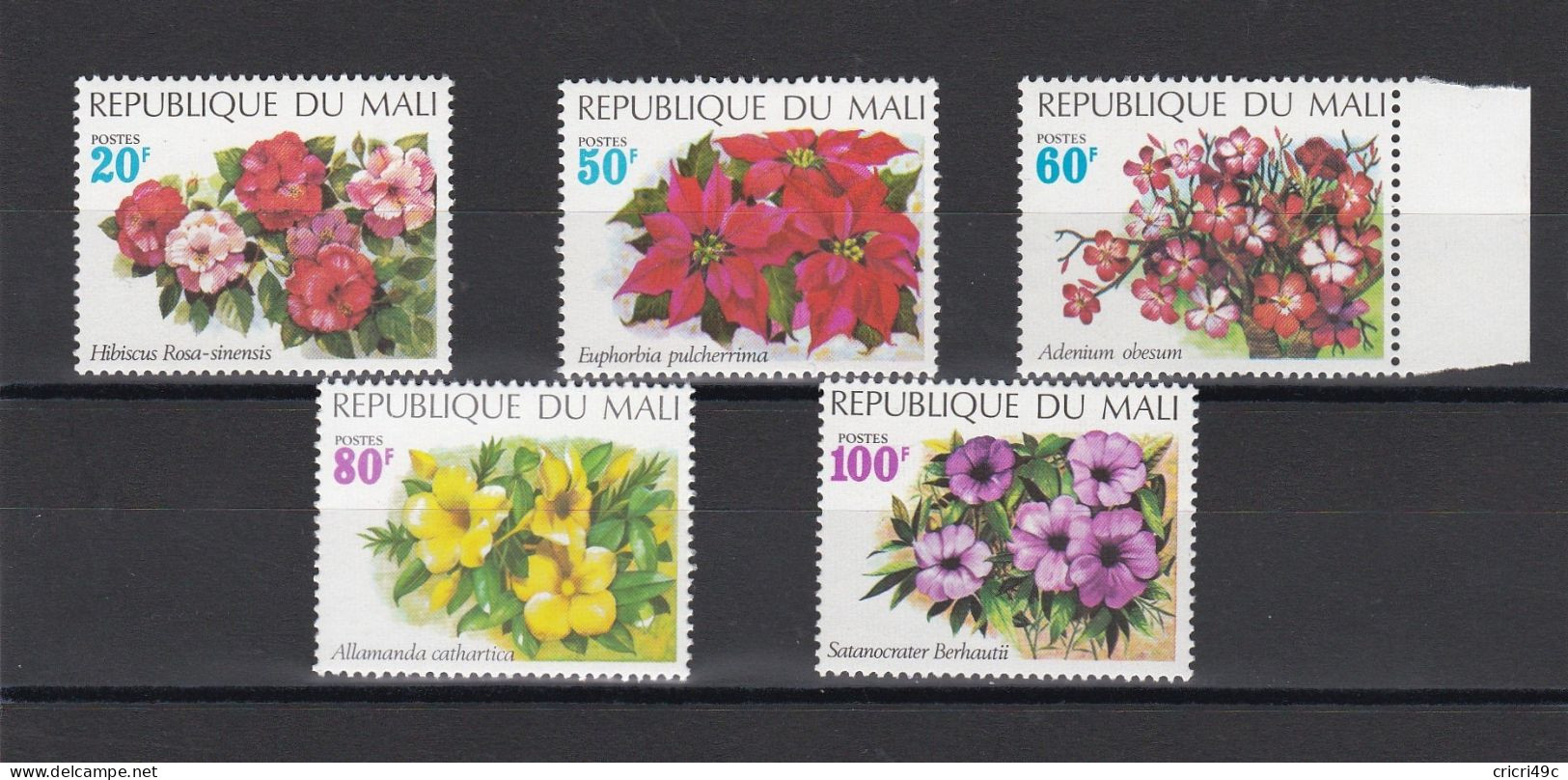 Mali 1971 Fleurs  N° Y&T 164 à 168 Neufs** Sans Charnières  (M14) - Mali (1959-...)