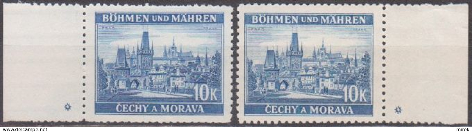 032/ Pof. 39, Border Stamps With Plate Mark * - Neufs