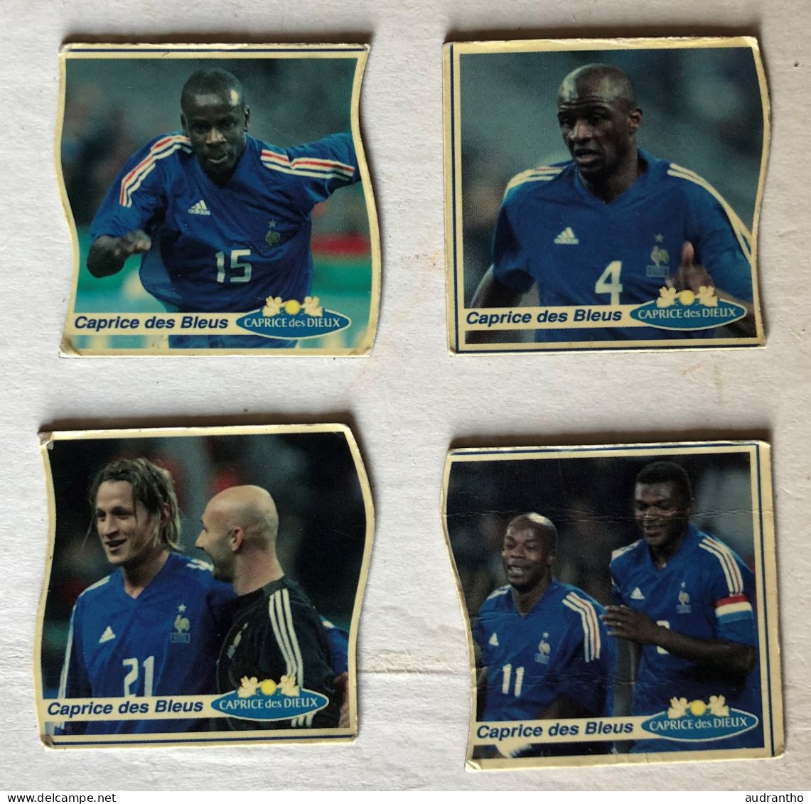 2 Magnets équipe De France De Football à Choisir Caprice Des Dieux Barthez Thuram Trézéguet  Henry Lizarazu Petit - Apparel, Souvenirs & Other