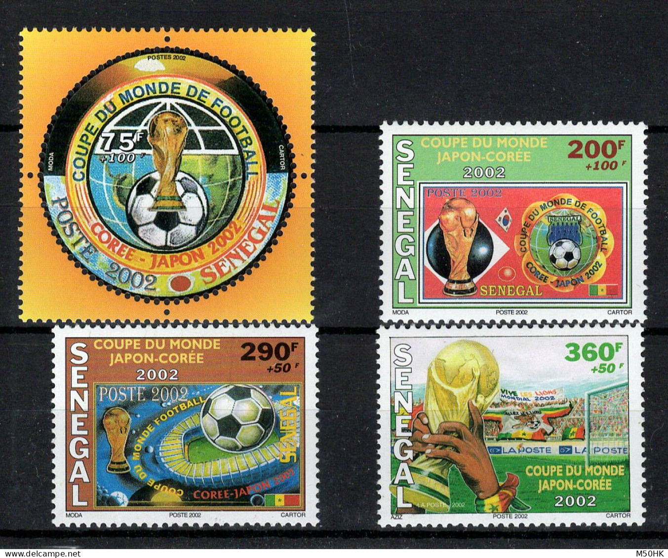 Sénégal - YV 1661 à 1664 N** MNH Luxe Complète , Football - Senegal (1960-...)