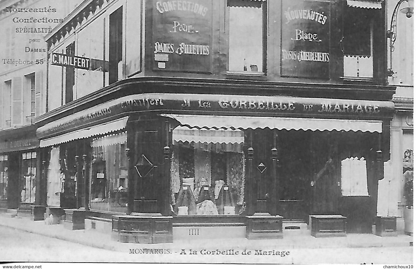 TB.cpa- MONTARGIS-45-A La Corbeille De Mariage-C.MAILFERT-écrite Signée Propriétaire Voyagée 1905- - Negozi