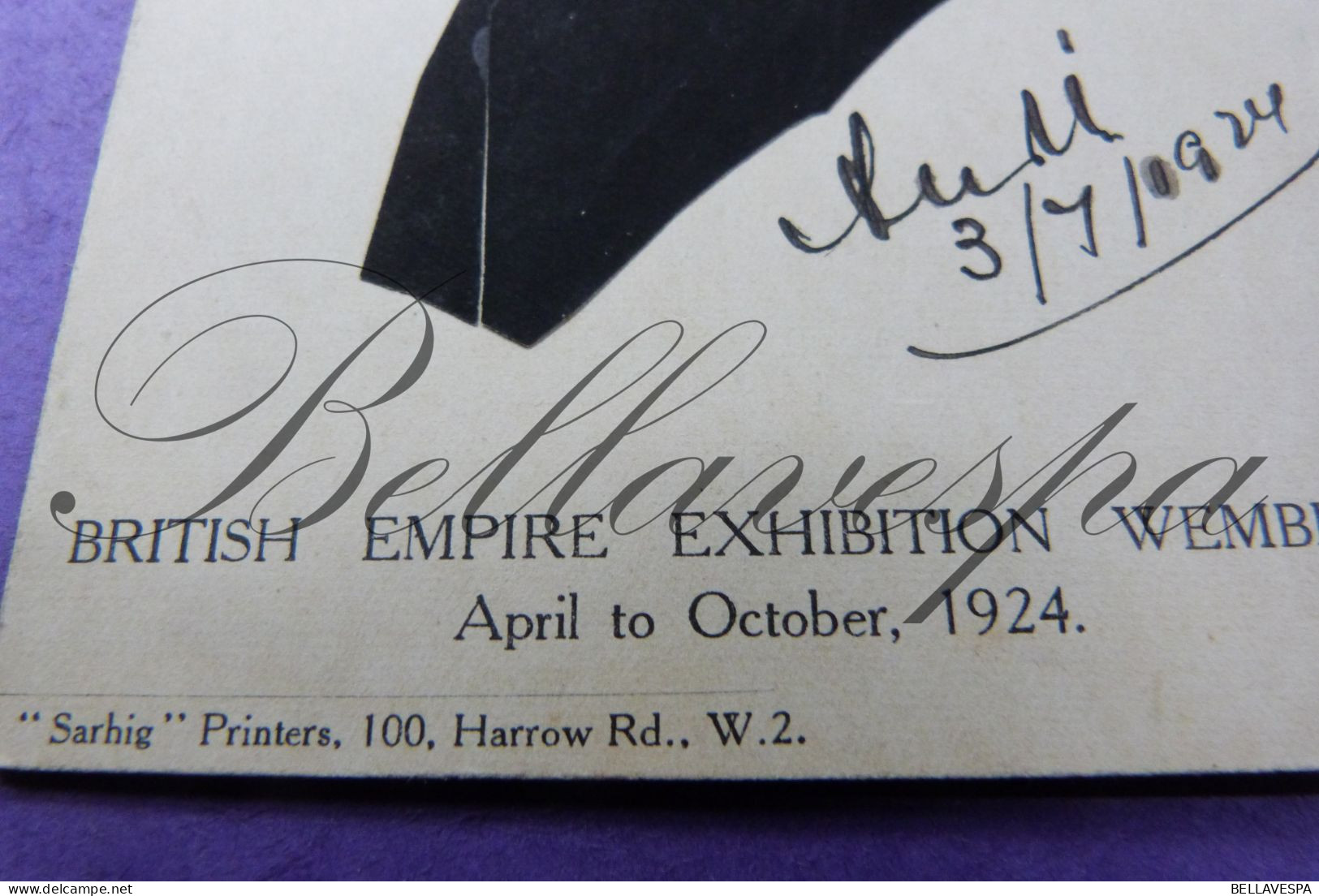 1924 Britisch Empire Exhibition Wembley 1924 Sarhig Silhouette Scherenschnitte Silhouet Psalygraphe - Silhouettes