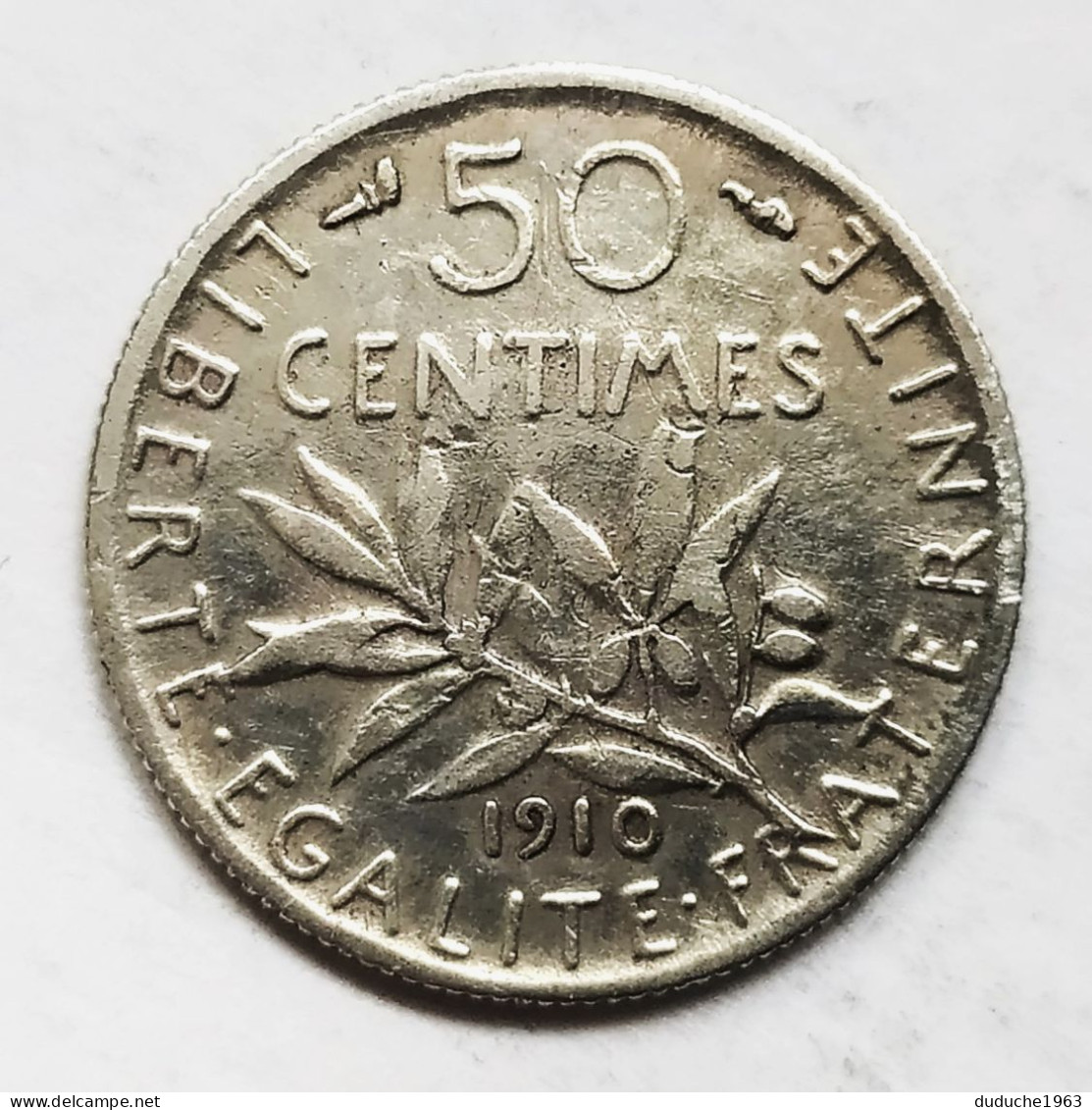 France - 50 Centimes Argent 1910 - 50 Centimes