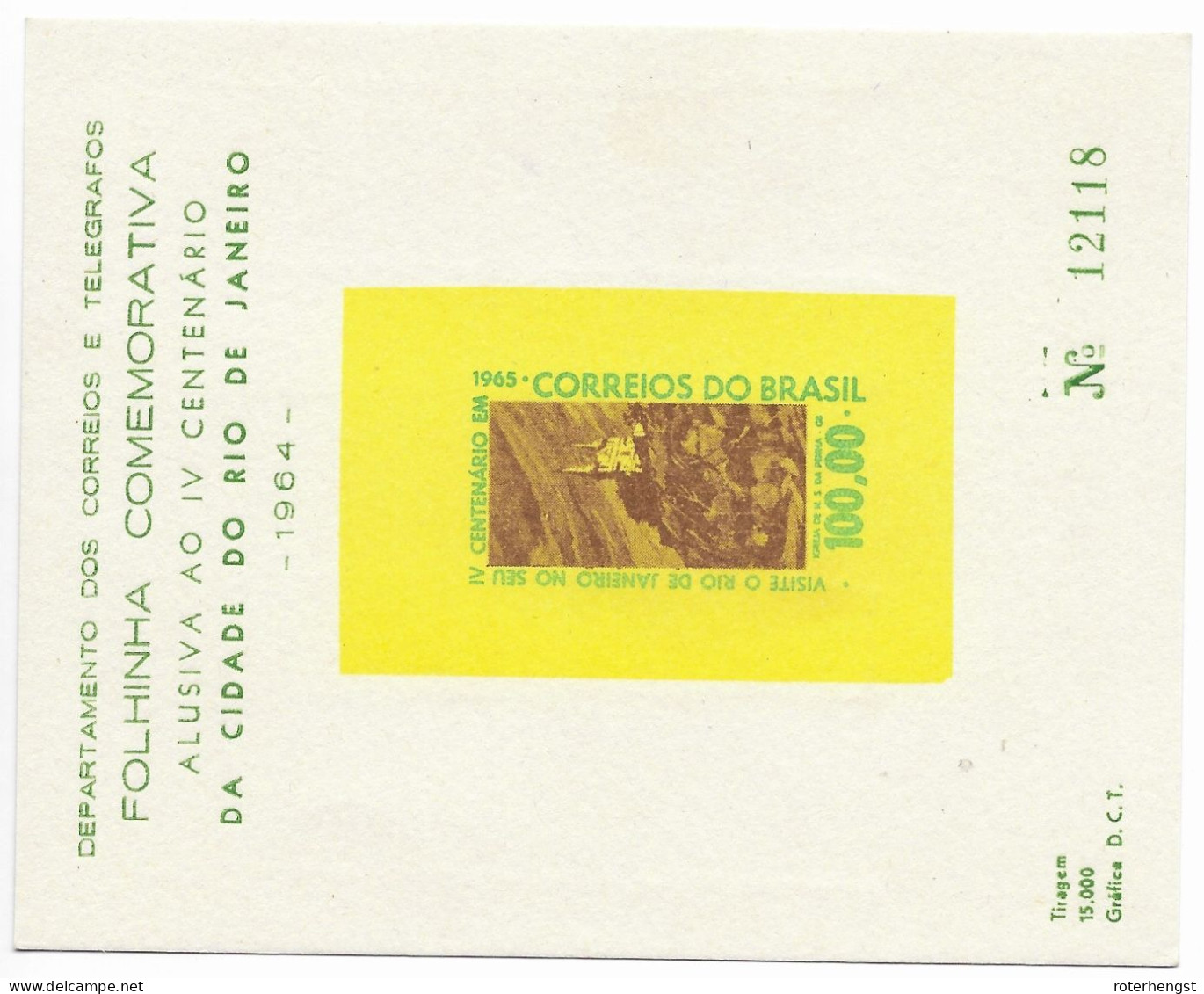 Brazil Commemorative Card 1965 - Autres & Non Classés