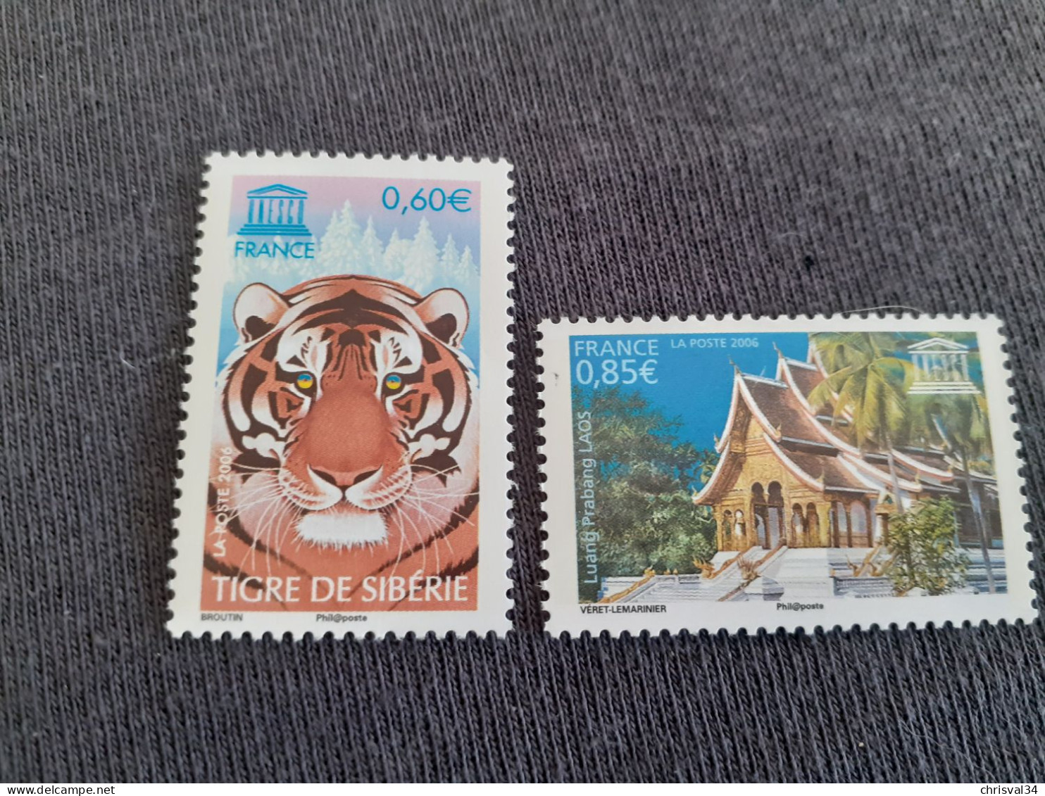 TIMBRES  DE  SERVICE  ANNEE  2006  N  134 / 135  COTE  6,50  EUROS  NEUFS  SANS  CHARNIERES - Neufs