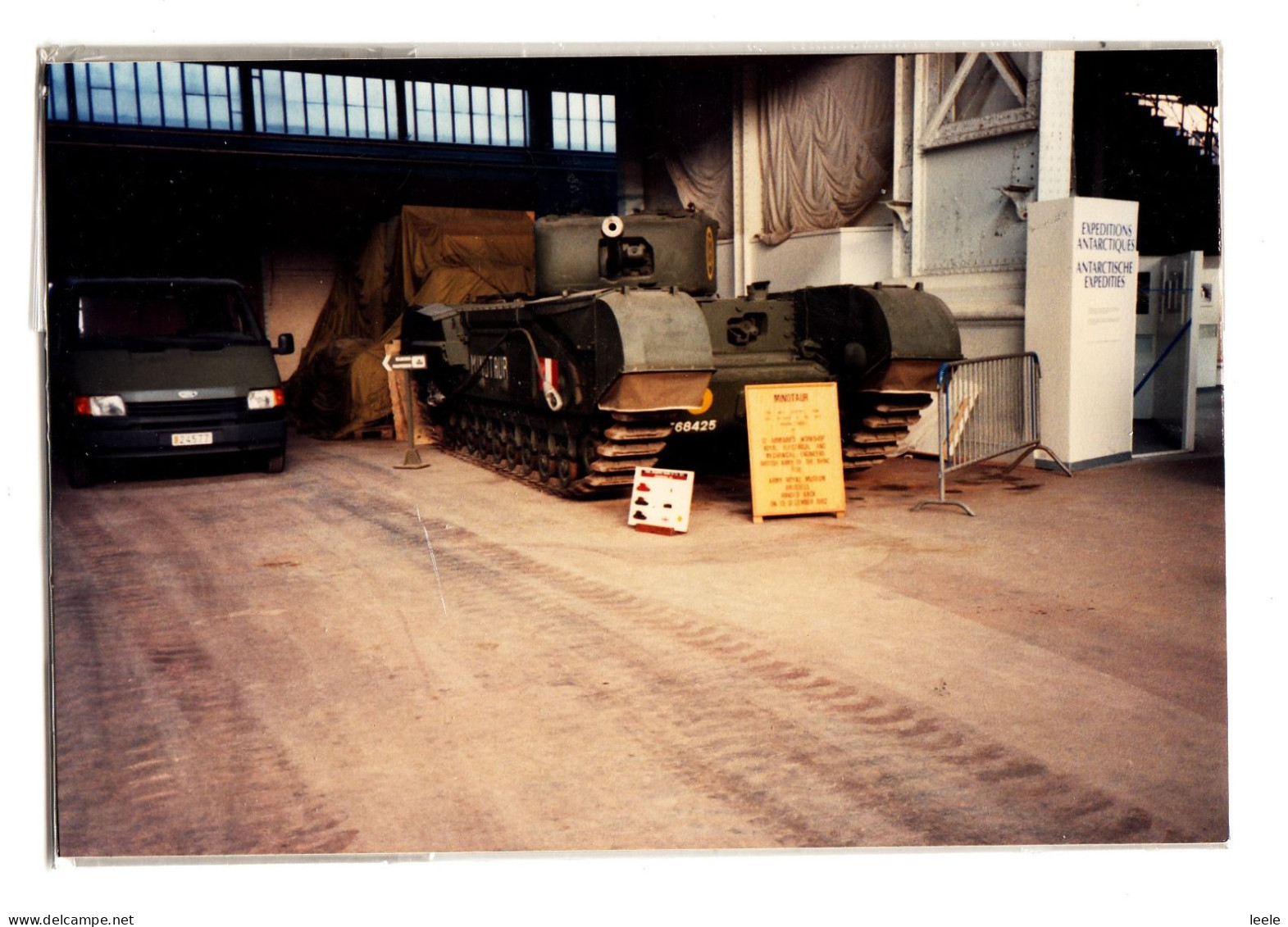 B68. Photograph Of A Churchill Tank. - Material