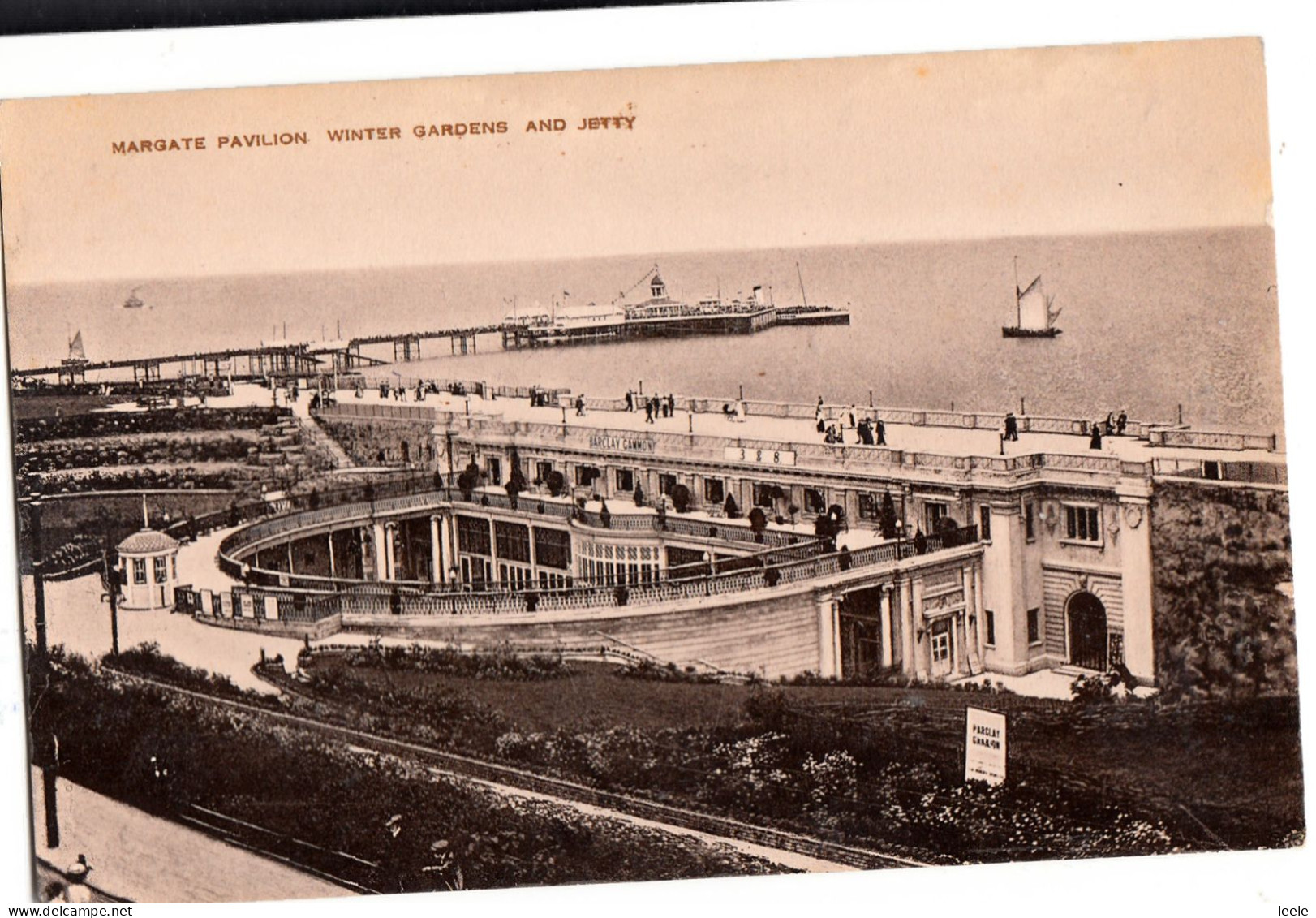 B58. Vintage Postcard. Kent. Margate Pavilion, Winter Gardens And Jetty - Margate