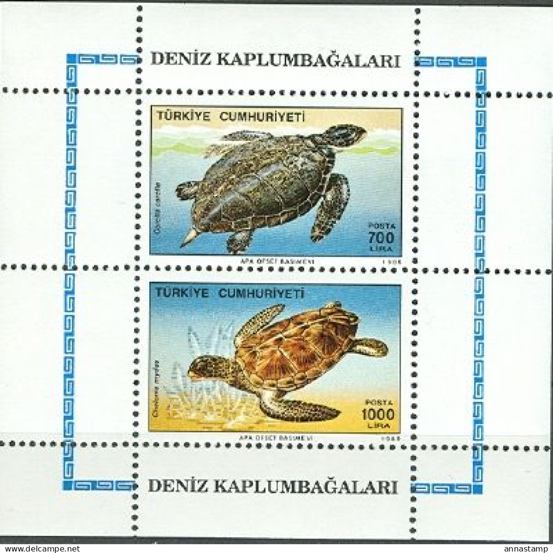 Turkey MNH Minisheet - Turtles