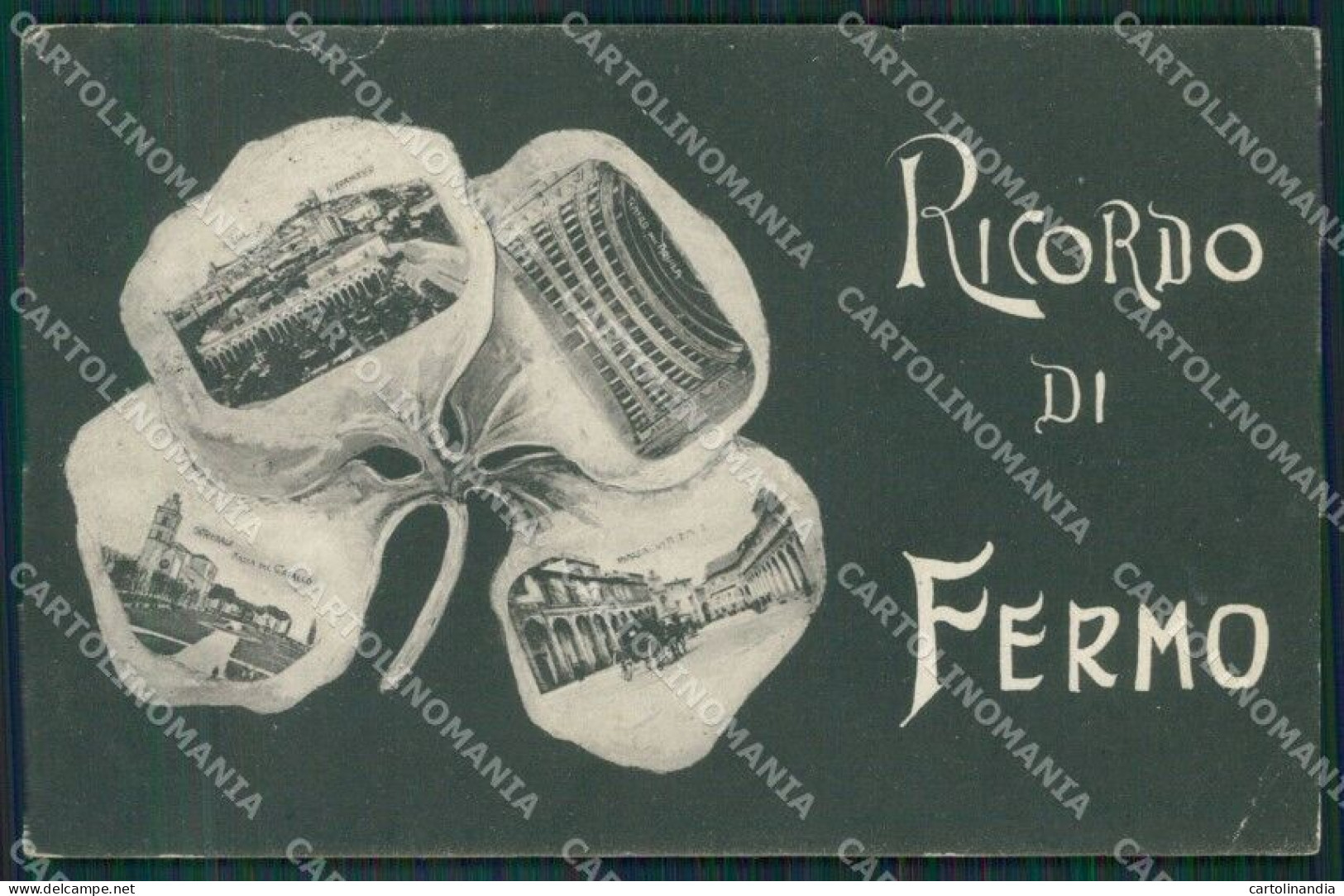 Ascoli Piceno Fermo Ricordo Di PIEGHINE STRAPPINI Cartolina QK6398 - Ascoli Piceno