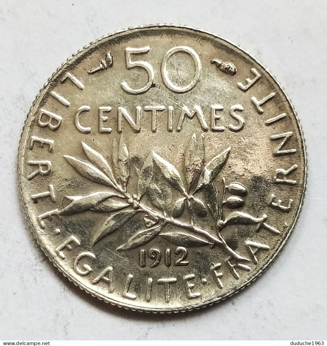 France - 50 Centimes Argent 1912 - 50 Centimes