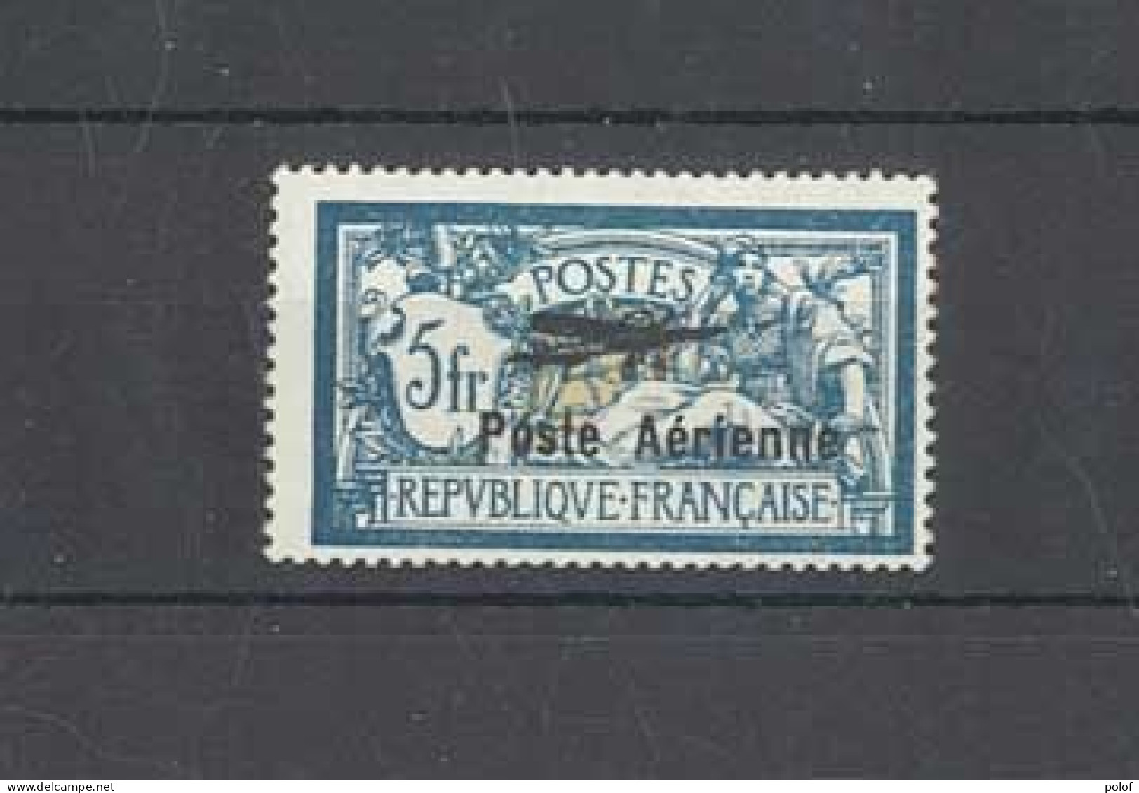 POSTE AERIENNE - N°2 - Type Merson Surchargé "Poste Aérienne" Neuf Avec Gomme Intacte - Signé CALVES - 1927-1959 Mint/hinged