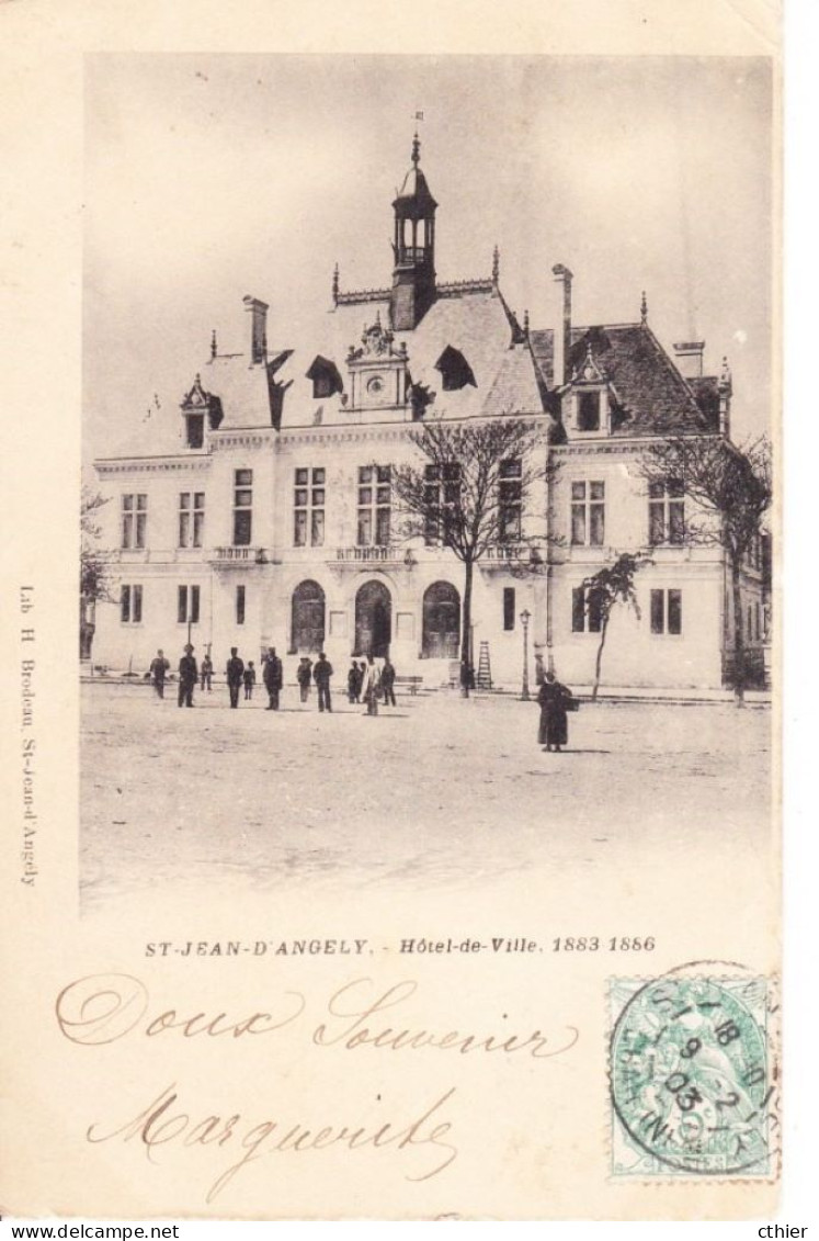 CPA  SAINT JEAN D'ANGELY 17 - Hôtel De Ville - Saint-Jean-d'Angely