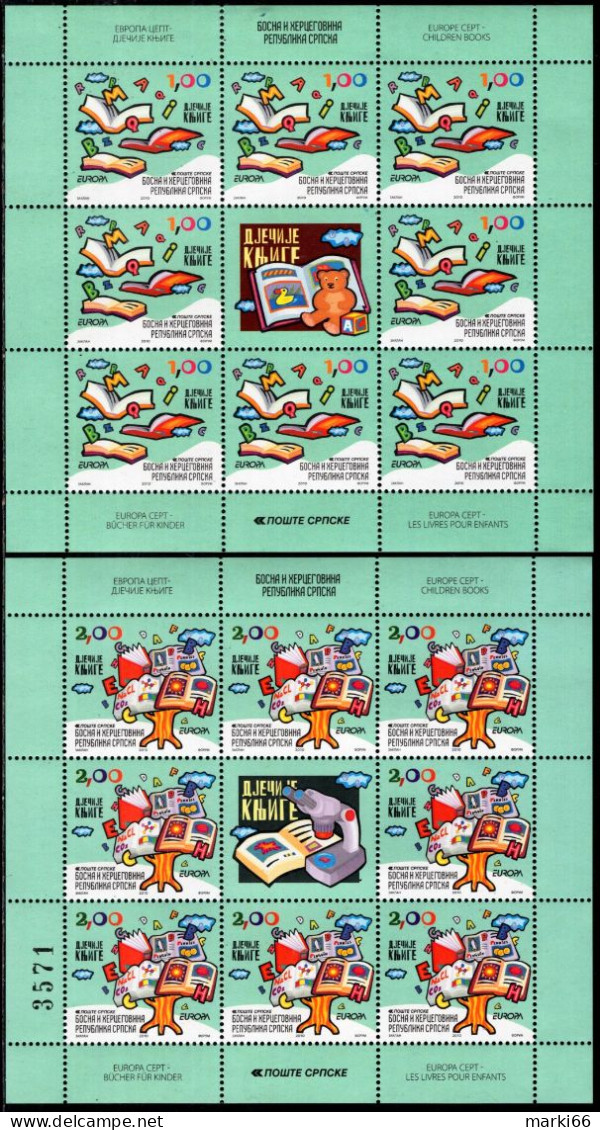 Bosnia & Herzegovina - Republika Srpska - 2010 - Europa CEPT - Children's Books - Mint Stamp SHEETS Set - Bosnia Herzegovina